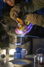 Symbolic picture blackout, extensive, prolonged power failure, in private surroundings, without