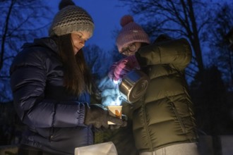 Symbolic picture blackout, extensive, prolonged power failure, in private surroundings, without