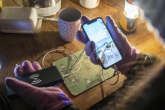 Symbolic picture blackout, extensive, prolonged power failure, in private surroundings, without