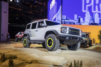 Detroit, Michigan USA - 13 January 2026 - Ford showed its off-road vehicles at the Detroit Auto