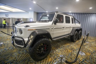 Detroit, Michigan USA - 14 January 2026 - The Mercedes Apocalypse 6x6 was on display at the Detroit