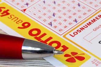 Lotto 6aus49: Close-up of a ticket