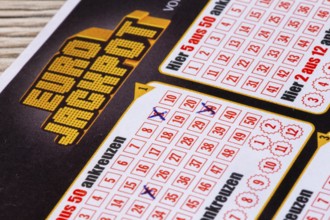 Eurojackpot: Close-up of a ticket