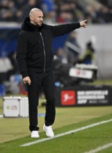 Coach coach Christian Ilzer TSG 1899 Hoffenheim on the sidelines Gesture PreZero Arena, Sinsheim,