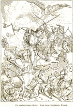 The Apocalyptic Horsemen, Bible, Revelation of John, Messengers of the Apocalypse, Last Judgment,