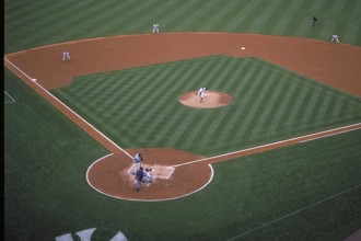 Detail, base ball game in the historic Jankee Stadium, existed from 1923 to 2008, then demolished,