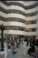 Entrance area of the Guggenheim Museum, opened in 1959, New York City, USA