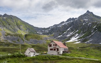 Manager's House, now Visitor Center, former Gold Mine Independence Mine building in mountainous