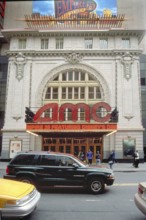 Main Façade and Entrance of the AMC Theater, 42nd Street, New York City, USA