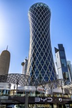 Modern architecture on Al Funduq Street, Doha, Qatar
