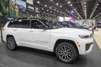 Detroit, Michigan USA - 14 January 2026 - The Jeep Grand Cherokee on display at the Detroit Auto