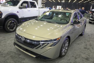Detroit, Michigan USA - 14 January 2026 - The Nissan Sentra on display at the Detroit Auto Show