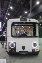 Detroit, Michigan USA - 14 January 2026 - The Holon Urban, an autonomous electric mass transit