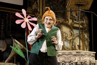 Katharina Thalbach during the photo rehearsal for SAUERKOHL AND MISDEEDS, a musical Wilhelm bush