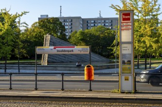 Berliner Verkehrsgesellschaft, Invalidenpark tram stop, Berlin, Germany