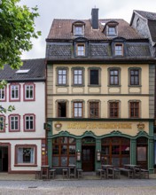 Historic house facades in the old town of Fulda, Hesse, Germany