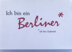 Berlin slogan on white background, Berlin, Germany