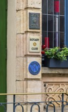 Entrance to the Lions Club and Rotary Club in Fulda, Hesse, Germany