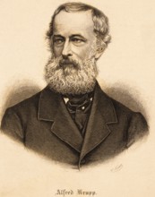 Portrait of Alfred Krupp (1812 Essen, 1887 Essen), industrialist and inventor, Ruhr area, Krupp's