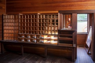 Interior view, Kennicott Restored Post Office Building, Historic Kennecott Copper Mine, National