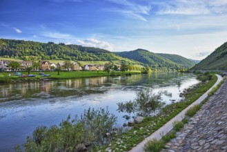 Landscape, landscape photography, Moselle river, buildings, general architecture, riverbank, hill,