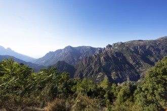 Spelunca Gorge, Ota, Porto, Corse-du-Sud Department, Corsica, Mediterranean Sea, France