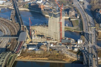 Elbtower, Elbe, house, new building, Hafencity, Germany, Hamburg, city, city planning, city, big
