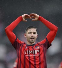 Goal celebration Marvin Pieringer 1. FC Heidenheim 1846 FCH (18) Voith-Arena, Heidenheim,