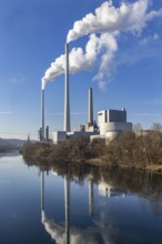 Altbach-Deizisau am Neckar power plant, operated by EnBW. One of Germany's largest and most modern