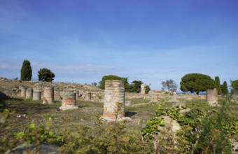 Aleria Roman Archaeological Site, Haute-Corse Department, Corsica, Mediterranean Sea, France