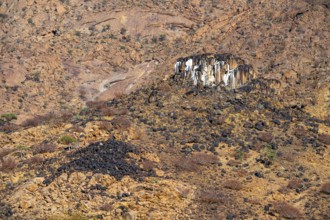 Dry mountain landscape, Tsisab Gorge, Brandberg, Erongo, Namibia