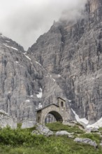 Cappella Ai Brentei Chapel Memorial for injured mountaineers at the Rifugio Ai Brentei mountain