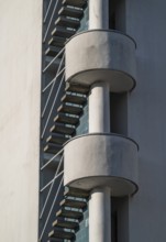 Outdoor staircase, Olympic Stadium, architects Yrjö Lindegren and Toivo Jäntti, Helsinki, Finland