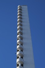 Tower with external staircase, Olympic Stadium, architects Yrjö Lindegren and Toivo Jäntti,
