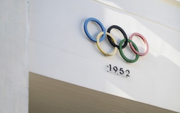 Olympic Rings 1952, Olympic Stadium or Finnish Olympic Stadium, architects Yrjö Lindegren and Toivo