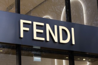 Store of Italian fashion brand FENDI auf der Kö, luxury shopping, Düsseldorf, North
