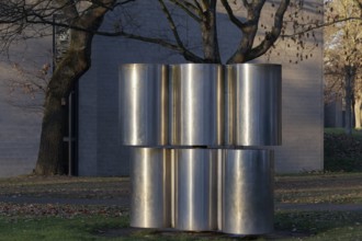 Movable plastic PA II by Günther Tollmann, stainless steel sculpture, Skulpturenpark