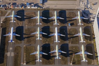 Airbus A320, parking, maintenance, parts, engines, parking lot, shipyard, industry, aircraft