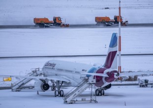 The onset of winter in North Rhine-Westphalia, flight operations are maintained at Düsseldorf