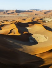 Aerial view, Dramatic sand dunes in the Namib Desert, Namib Naukluft Park, Namibia
