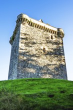 Fatlips Castle, Minto Crags, River Teviot, Roxburghshire, Scottish Borders, UK
