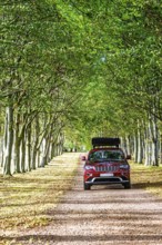4x4 car trip with roof tent on the Scottish wilderness, Scotland, United Kingdom