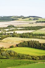 Scottish fields and farms, Southeast Scotland, UK