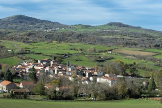 Chaynat village. Puy de Dome. Auvergne Rhone Alpes. France