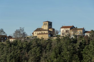Natural regional park of Livradois Forez. Sainte Hilaire village. Haute Loire. Auvergne Rhone Alpes