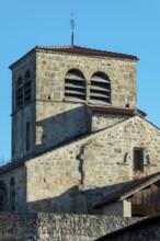 Natural regional park of Livradois Forez. Roman church Saint-Hilaire of Saint-Hilaire village.