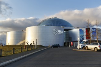 Perlan, Wonder Islands Museum, landmark, hot water tanks, planetarium, restaurant with panoramic