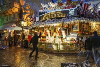 Gasthaus Löwenbräu in Baden-Baden. In winter time, the inn transforms its beer garden into an