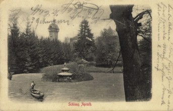 Aprath Castle, abandoned noble residence in the Wülfrath district of Aprath, district of Mettmann,