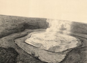 Lake of Fire, in Hawaii, Halema?uma?u crater in the Kilauea volcano on Big Island, where active